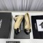 Chanel Heel 6cm Chain Crystal and Pearl CC Logo Pumps Leather Beige 2023