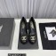 Chanel Heel 6cm Chain Crystal and Pearl CC Logo Pumps Leather Black 2023