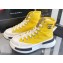 Chanel Canvas High-top Sneakers Yellow Spring 2023