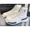 Chanel Canvas High-top Sneakers White Spring 2023