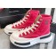 Chanel Canvas High-top Sneakers Red Spring 2023
