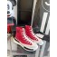 Chanel Canvas High-top Sneakers Red Spring 2023