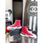 Chanel Canvas High-top Sneakers Red Spring 2023