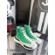 Chanel Canvas High-top Sneakers Green Spring 2023