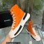 Chanel Canvas High-top Sneakers Orange Spring 2023