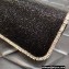 Valentino Crystals Embroidered VLogo Signature Loco Small Shoulder Bag Black