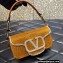 Valentino Crystals Embroidered VLogo Signature Loco Small Shoulder Bag Yellow