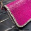 Valentino Crystals Embroidered VLogo Signature Loco Small Shoulder Bag Fuchsia