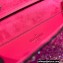 Valentino Crystals Embroidered VLogo Signature Loco Small Shoulder Bag Fuchsia
