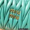 Miu Miu Wander matelassé nappa leather mini hobo bag 5BC125 Green