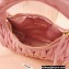 Miu Miu Wander matelassé nappa leather mini hobo bag 5BC125 Pink