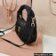Miu Miu Wander matelassé nappa leather mini hobo bag 5BC125 Black