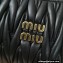 Miu Miu Wander matelassé nappa leather mini hobo bag 5BC125 Black