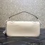 Valentino VLogo Signature Loco Shoulder Bag with Applique Flowers White