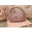 Miu Miu Wander matelassé nappa leather mini hobo bag 5BC125 Nude Pink