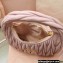 Miu Miu Wander matelassé nappa leather mini hobo bag 5BC125 Nude Pink