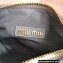 Miu Miu Wander matelassé nappa leather mini hobo bag 5BC125 Gray