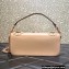 Valentino VLogo Signature Loco Shoulder Bag with Applique Flowers Apricot
