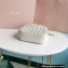 Miu Miu Matelassé nappa leather handbag 5BA220 White