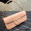 Valentino tone-on-tone finish VLogo Signature Loco Shoulder Bag Nude
