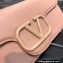 Valentino tone-on-tone finish VLogo Signature Loco Shoulder Bag Nude
