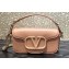 Valentino tone-on-tone finish VLogo Signature Loco Small Shoulder Bag Nude
