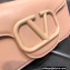 Valentino tone-on-tone finish VLogo Signature Loco Small Shoulder Bag Nude