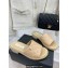 Chanel Heel 3cm Quilting Logo Mules Beige 2023
