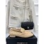 Chanel Horsebit CC Logo Loafers Quilting Beige 2023