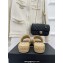 Chanel Heel 3cm Quilting Logo Mules Beige 2023