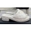 Chanel Heel 3cm Quilting Logo Mules White 2023