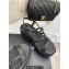 Chanel Heel 7.5cm Platform Quilting Logo Sandals Black 2023