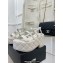 Chanel Heel 7.5cm Platform Quilting Logo Sandals White 2023