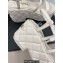 Chanel Heel 7.5cm Platform Quilting Logo Sandals White 2023