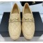 Chanel Horsebit CC Logo Loafers Quilting Beige 2023