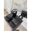 Chanel Heel 7.5cm Platform Quilting CC Logo Sandals Black 2023