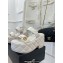Chanel Heel 7.5cm Platform Quilting CC Logo Sandals White 2023