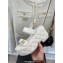 Chanel Heel 7.5cm Platform Quilting CC Logo Sandals White 2023