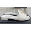 Chanel Heel 2cm Quilting Chain CC Logo Mules White 2023