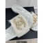 Chanel Heel 2cm Quilting Chain CC Logo Mules White 2023