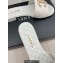 Chanel Heel 2cm Quilting Chain CC Logo Mules White 2023