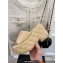 Chanel Heel 7.5cm Platform Quilting Logo Mules Beige 2023