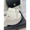 Chanel Heel 7.5cm Platform Quilting Logo Mules White 2023