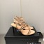 Chanel Heel Chain Lambskin Sandals G39549 Beige 2023