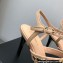 Chanel Heel Chain Lambskin Sandals G39549 Beige 2023