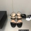 Chanel Heel Chain Lambskin Sandals G39549 Black 2023