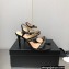 Chanel Heel Chain Lambskin Sandals G39549 Black 2023