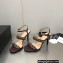 Chanel Heel Chain Lambskin Sandals G39549 Burgundy 2023