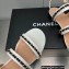 Chanel Chain Lambskin Flat Sandals White 2023
