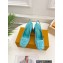 Louis Vuitton Heel 8.5cm Shake Slingback Pumps in Patent calf leather Turquoise Green 2023